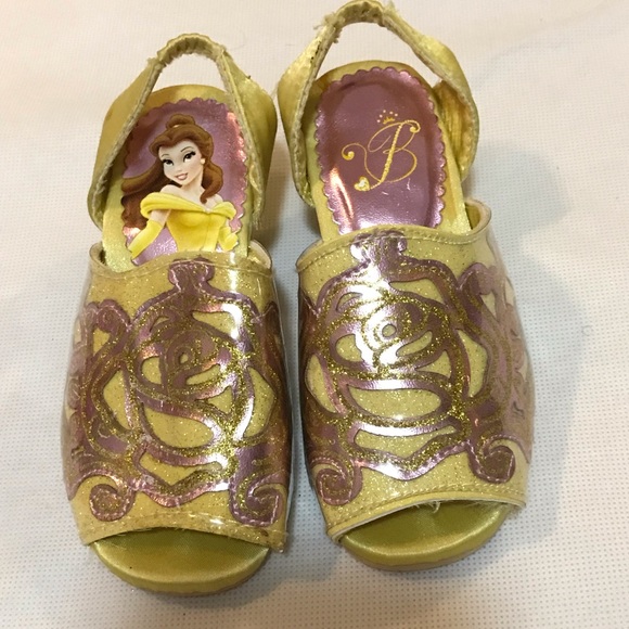 Disney Store Princess Belle Flip Flops Sandals Shoes Girl Size 9//10 11//12 13//1